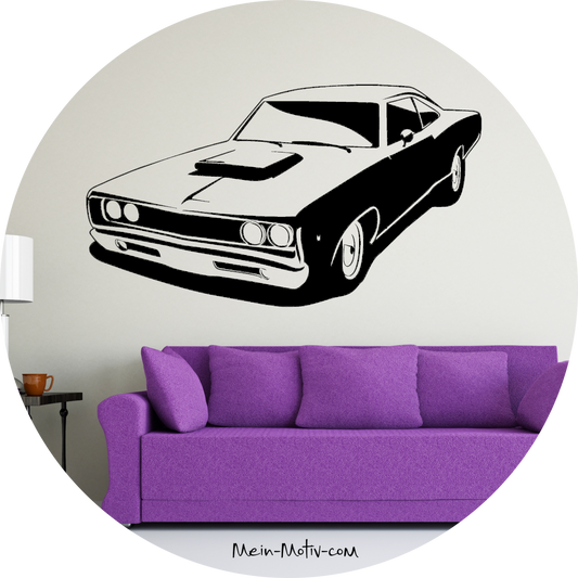 Wandtattoo 1968 Dodge Charger Muscle Car