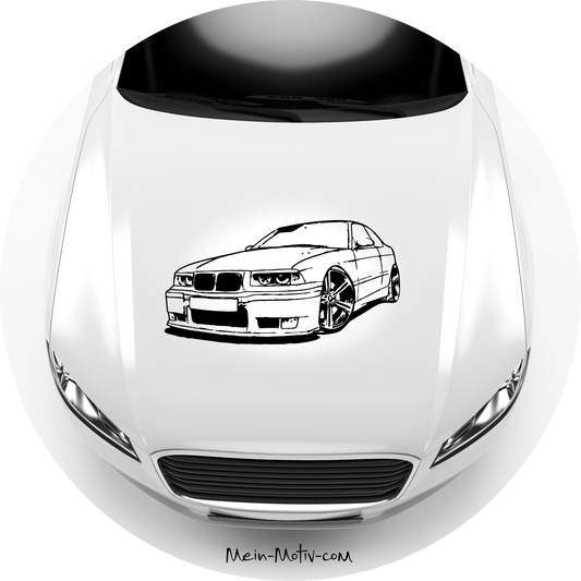 Autoaufkleber BMW 325i E36