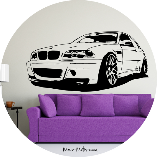 Wandtattoo BMW M3 CSL E46