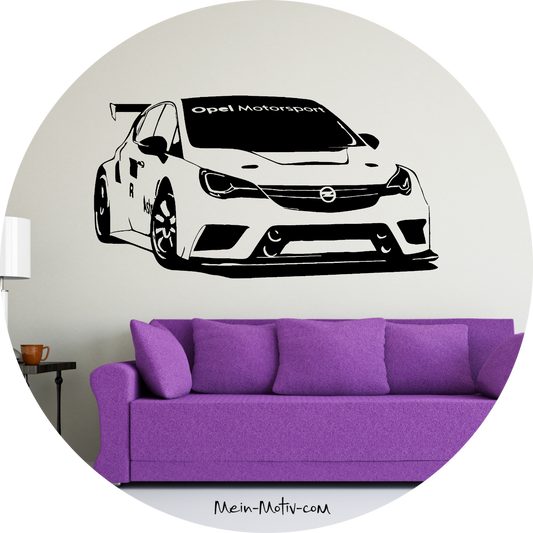 Wandtattoo Opel Astra TCR 2016