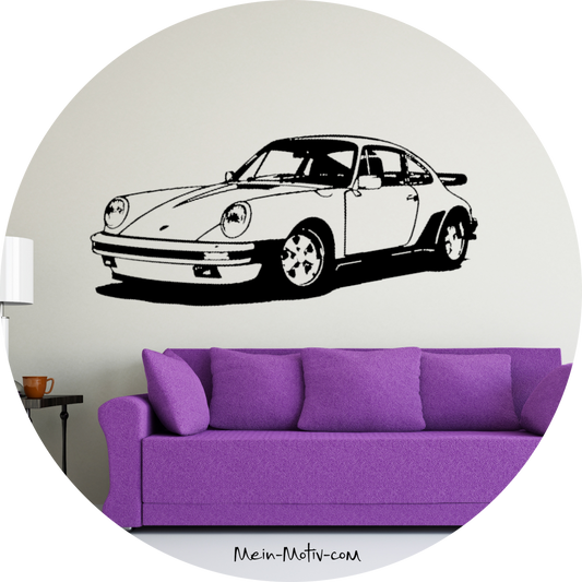 Wandtattoo Porsche 911 Turbo 930