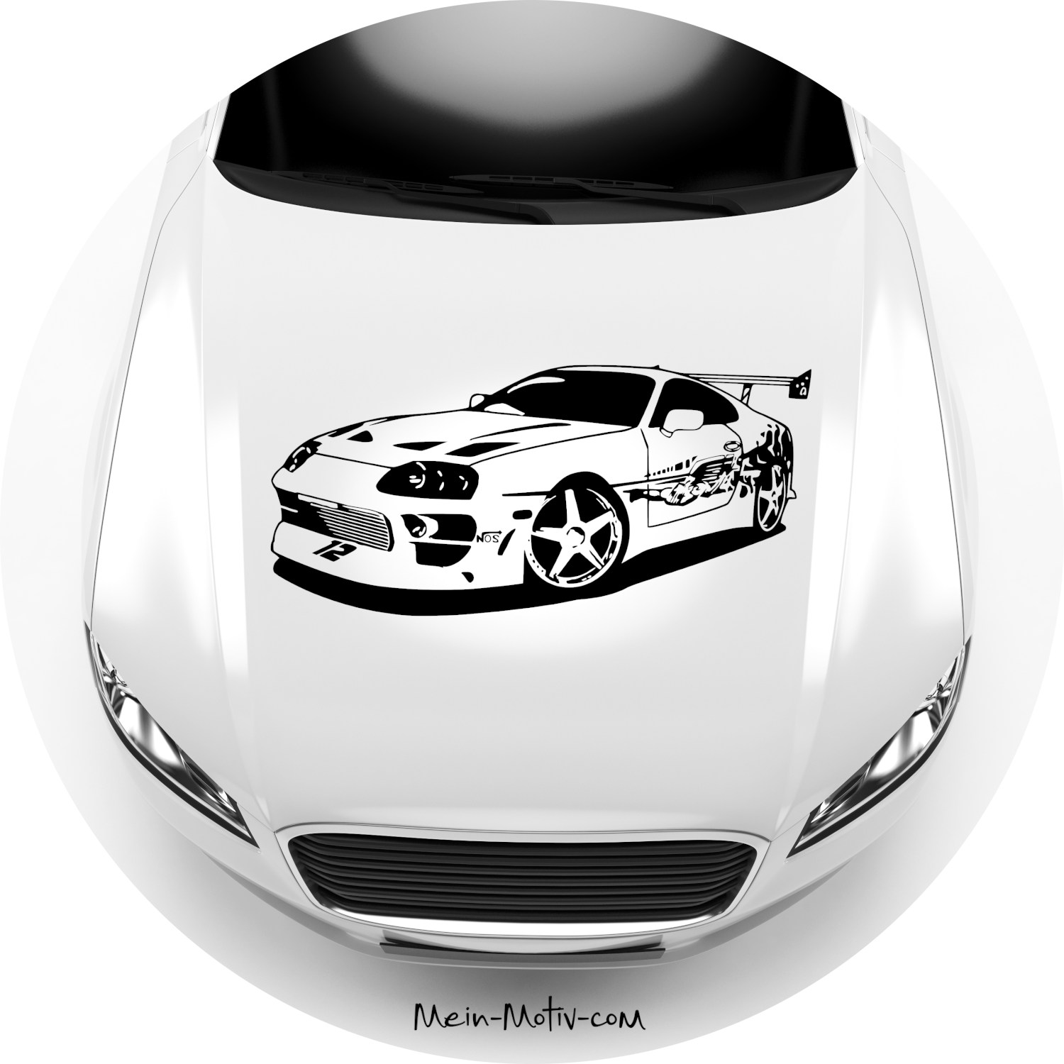 Autoaufkleber Fast and Furious Toyota Supra Paul Walker