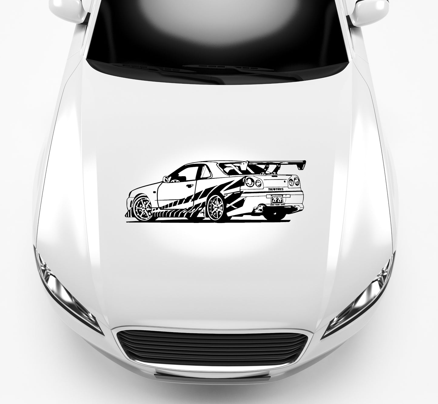 Autoaufkleber Fast and Furious Nissan Skyline R34