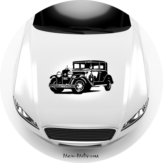 Autoaufkleber Al Capone Cadillac Typ 34-A Town Sedan Baujahr 1928