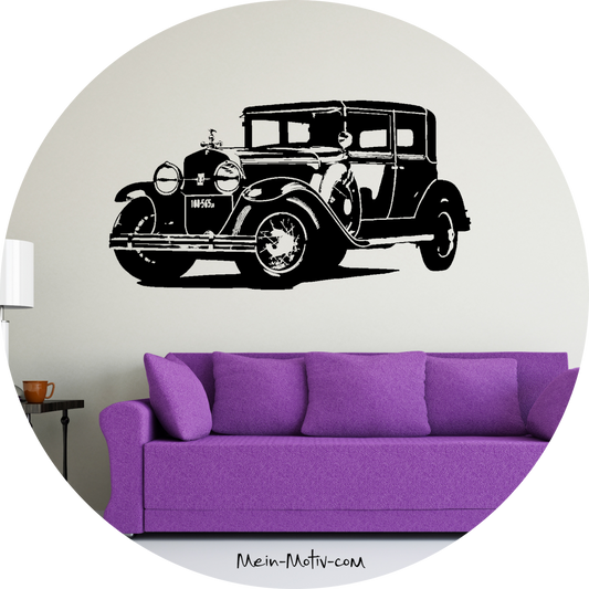 Wandtattoo Al Capone Cadillac Typ 34-A Town Sedan Baujahr 1928