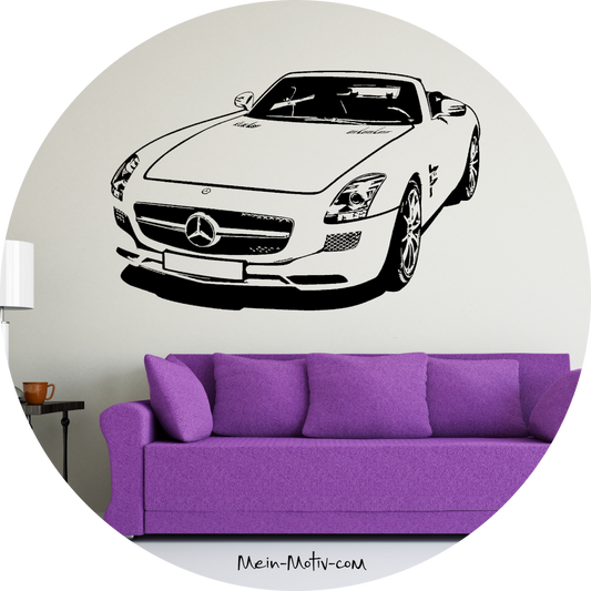 Wandtattoo Mercedes Benz SLS AMG Coupe C197