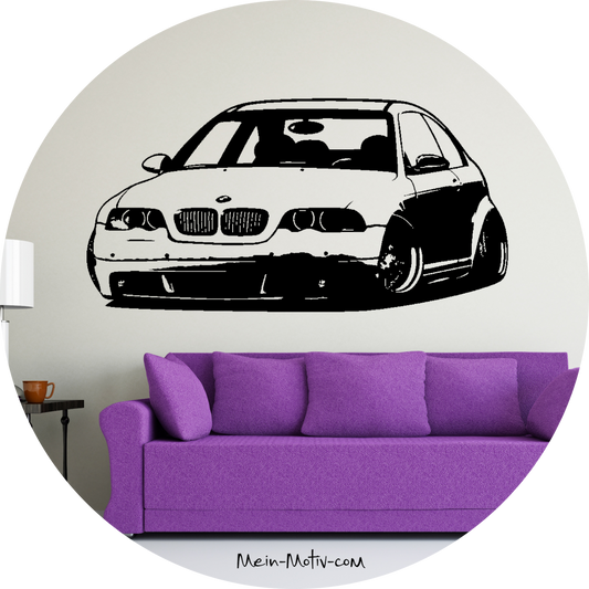 Wandtattoo BMW M3 E46