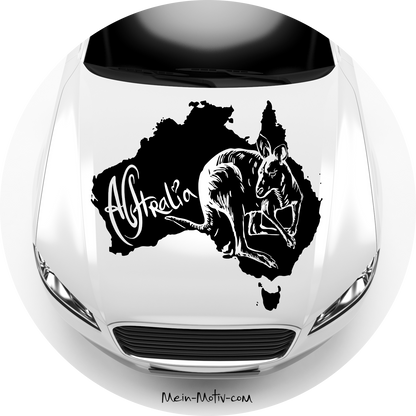 Autoaufkleber Australia Känguru