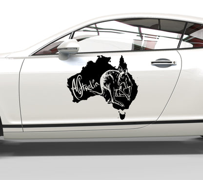 Autoaufkleber Australia Känguru