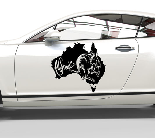 Autoaufkleber Australia Känguru