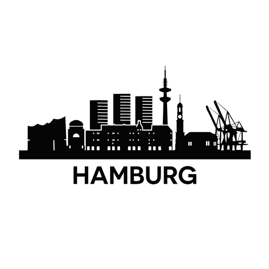 Autoaufkleber Skyline Hamburg