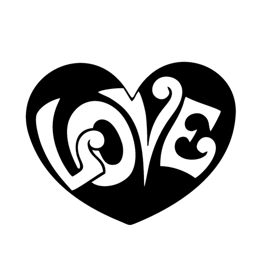 Autoaufkleber Herz - Love