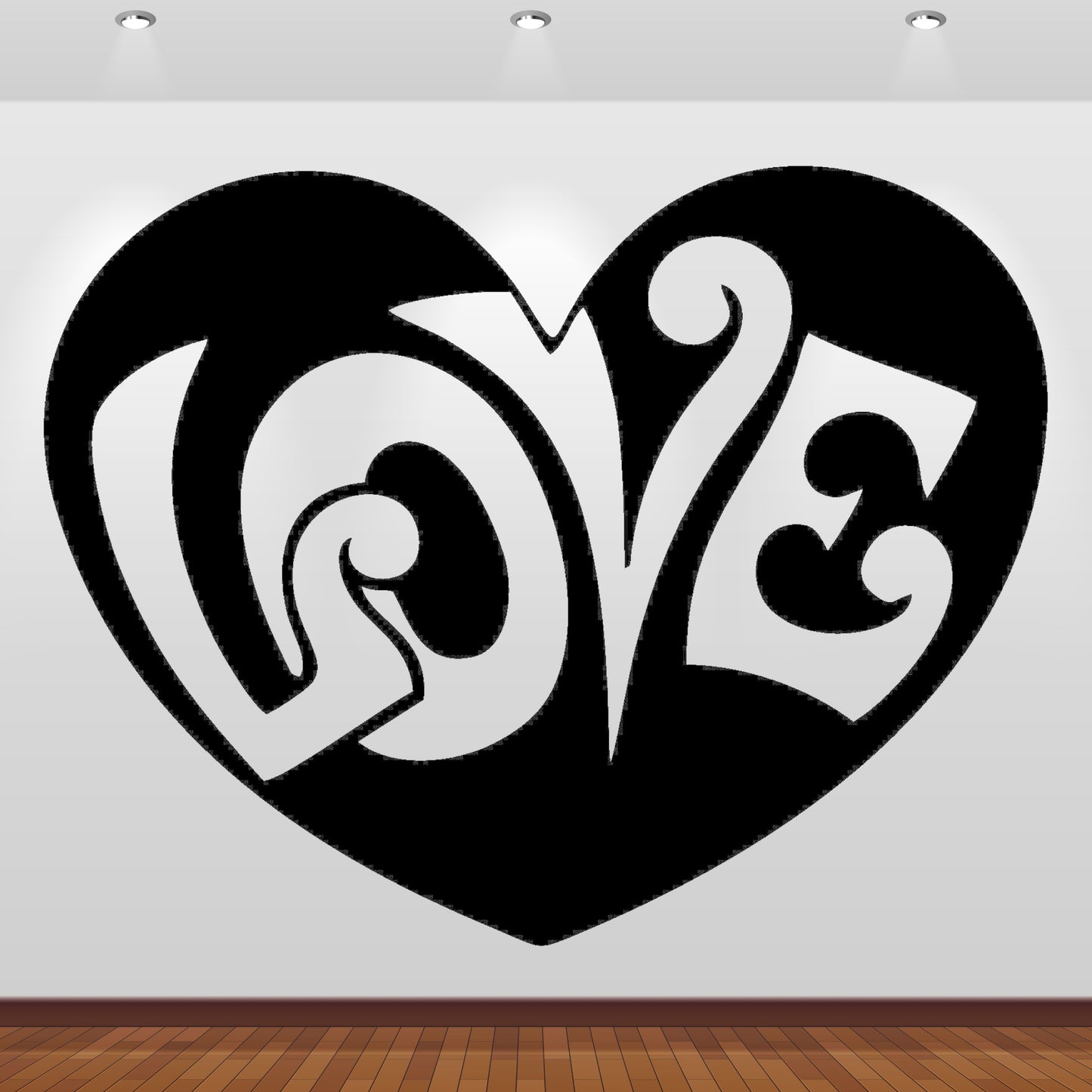 Wandtattoo Herz - Love