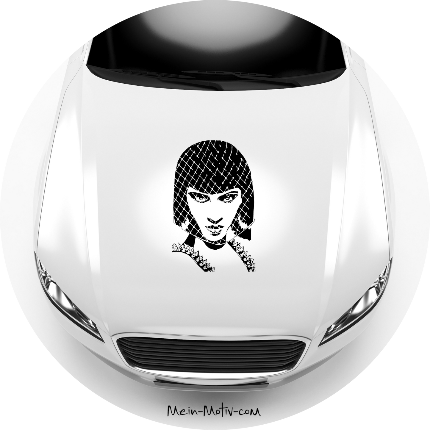 Autoaufkleber Newton-Face