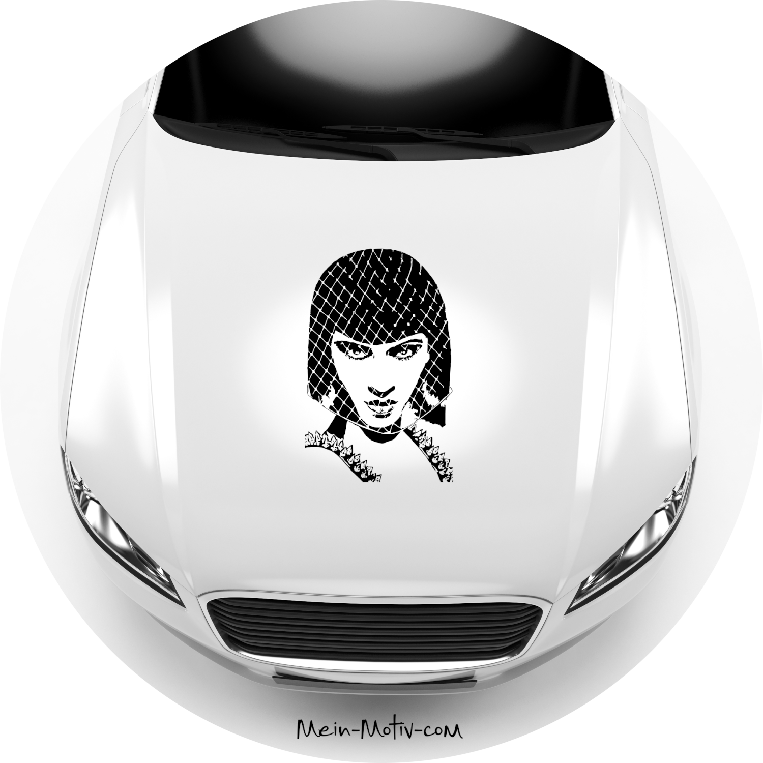 Autoaufkleber Newton-Face