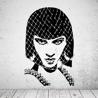 Wandtattoo Newton-Face