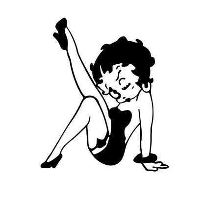 Autoaufkleber Betty Boop