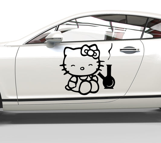 Autoaufkleber Stoned Kitty