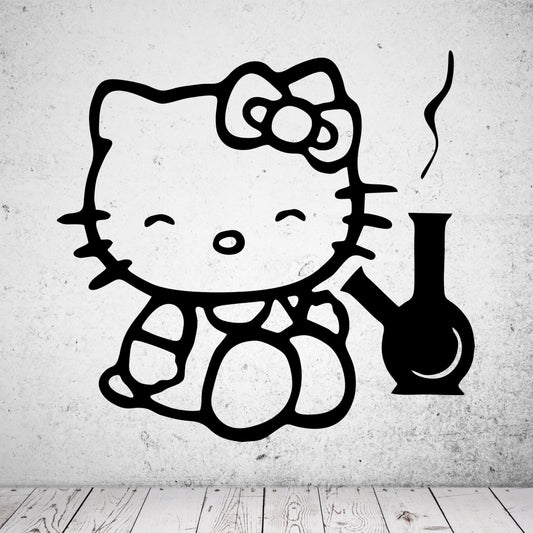 Wandtattoo Stoned Kitty