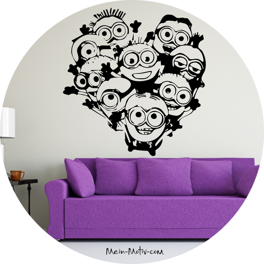 Wandtattoo Minions