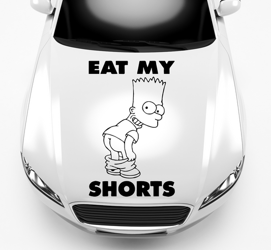 Autoaufkleber Bart Simpson - Eat my Shorts