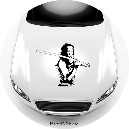 Autoaufkleber TWD - Michonne