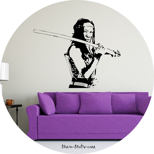 Wandtattoo TWD - Michonne