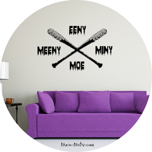 Wandtattoo TWD - Eeny Meeny Miny Moe