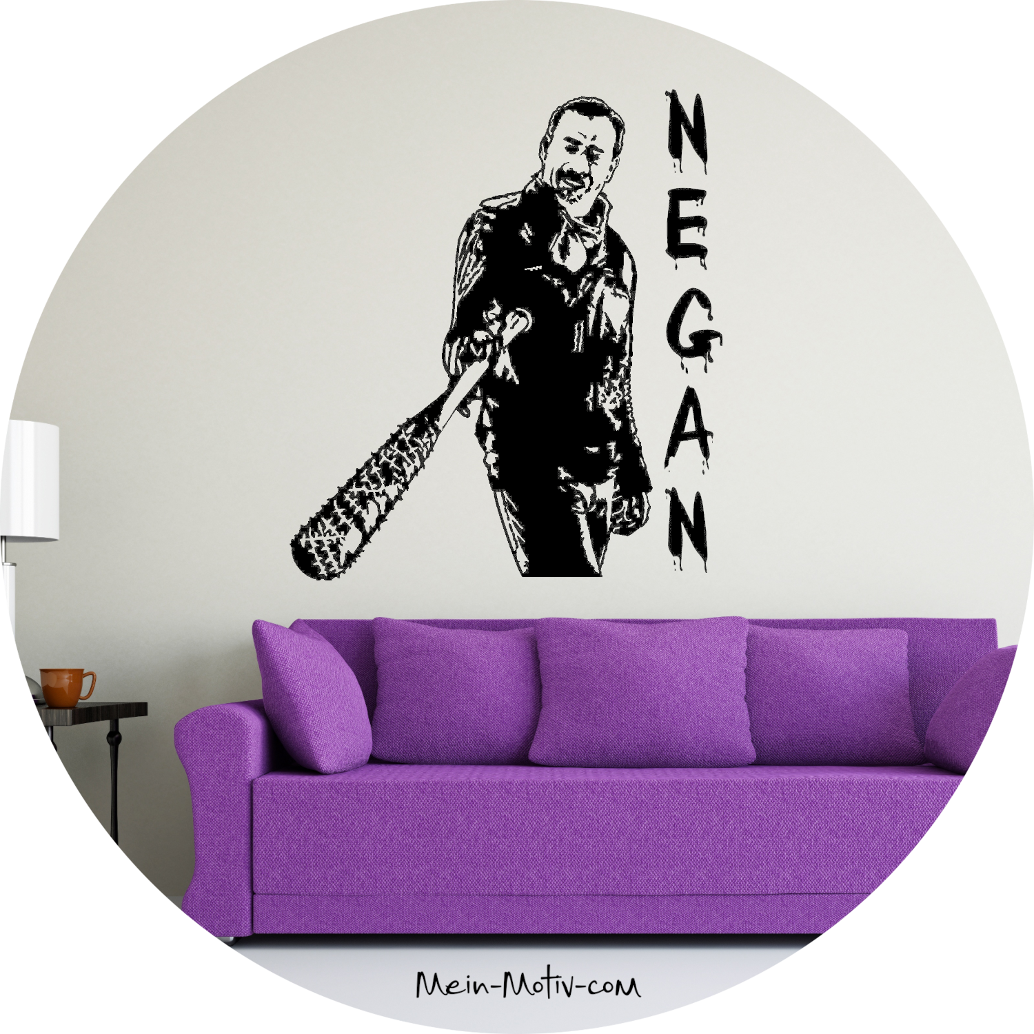 Wandtattoo TWD - Negan - Jeffrey Dean Morgan