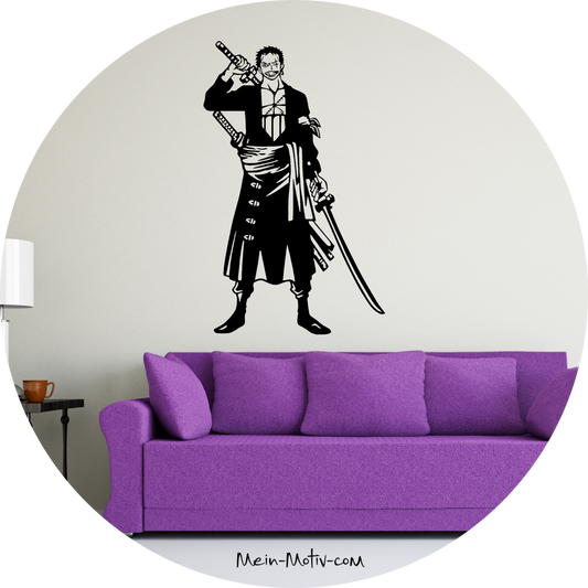 Wandtattoo One Piece Zorro