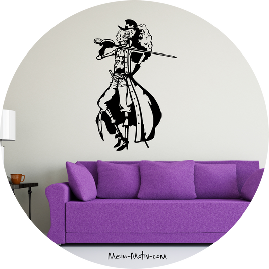Wandtattoo One Piece Brook der Pirat