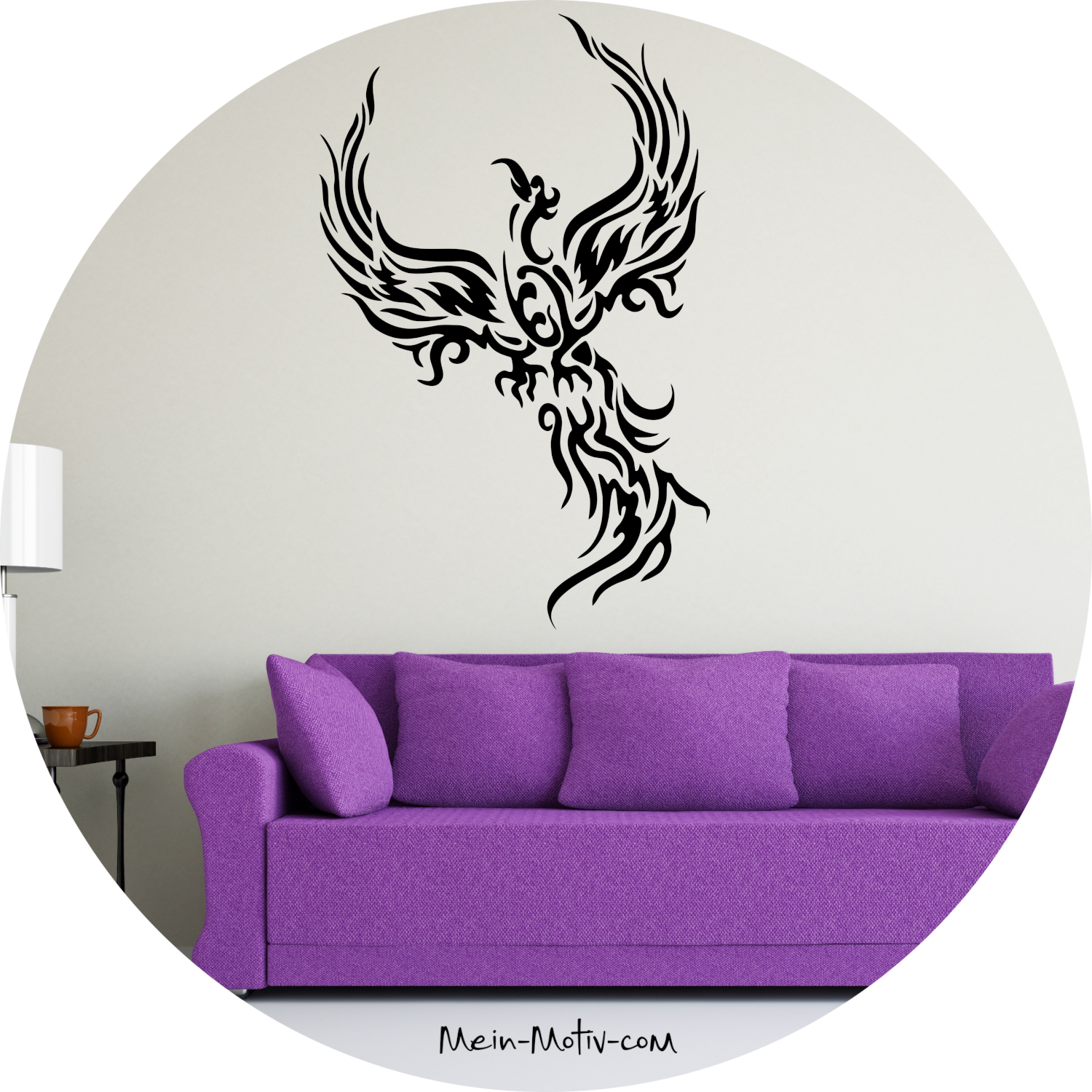 Wandtattoo Phoenix Tribal
