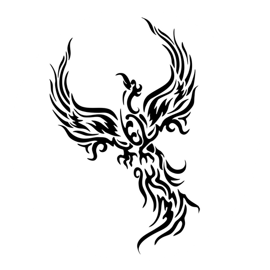 Wandtattoo Phoenix Tribal