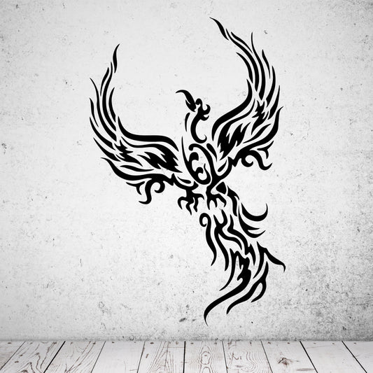 Wandtattoo Phoenix Tribal