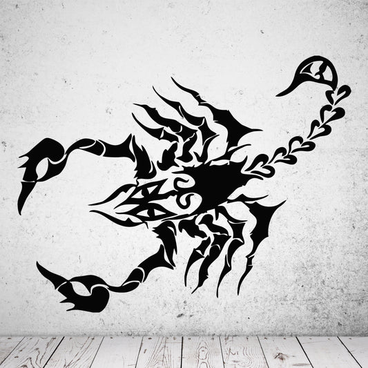 Wandtattoo Tribal Skorpion