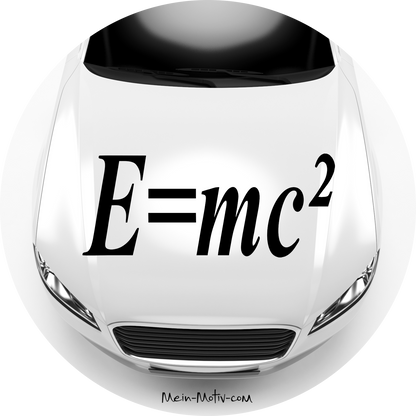 Autoaufkleber Albert Einstein E=mc²