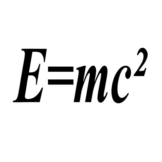 Autoaufkleber Albert Einstein E=mc²