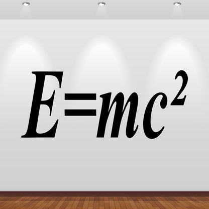 Wandtattoo Albert Einstein E=mc²