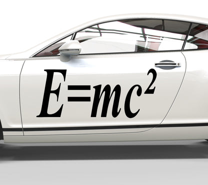 Autoaufkleber Albert Einstein E=mc²