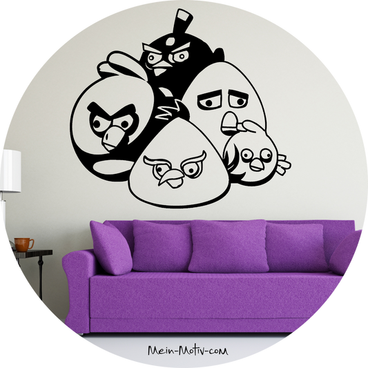 Wandtattoo Angry Birds