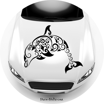 Autoaufkleber Delfin Tribal