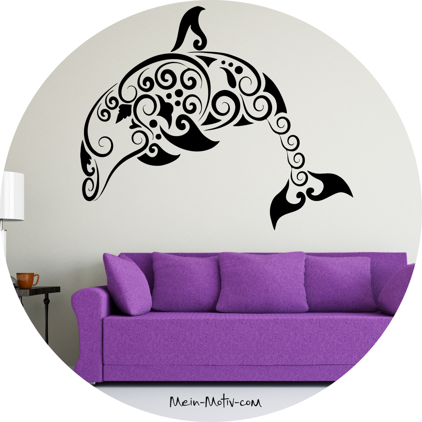 Wandtattoo Delfin Tribal