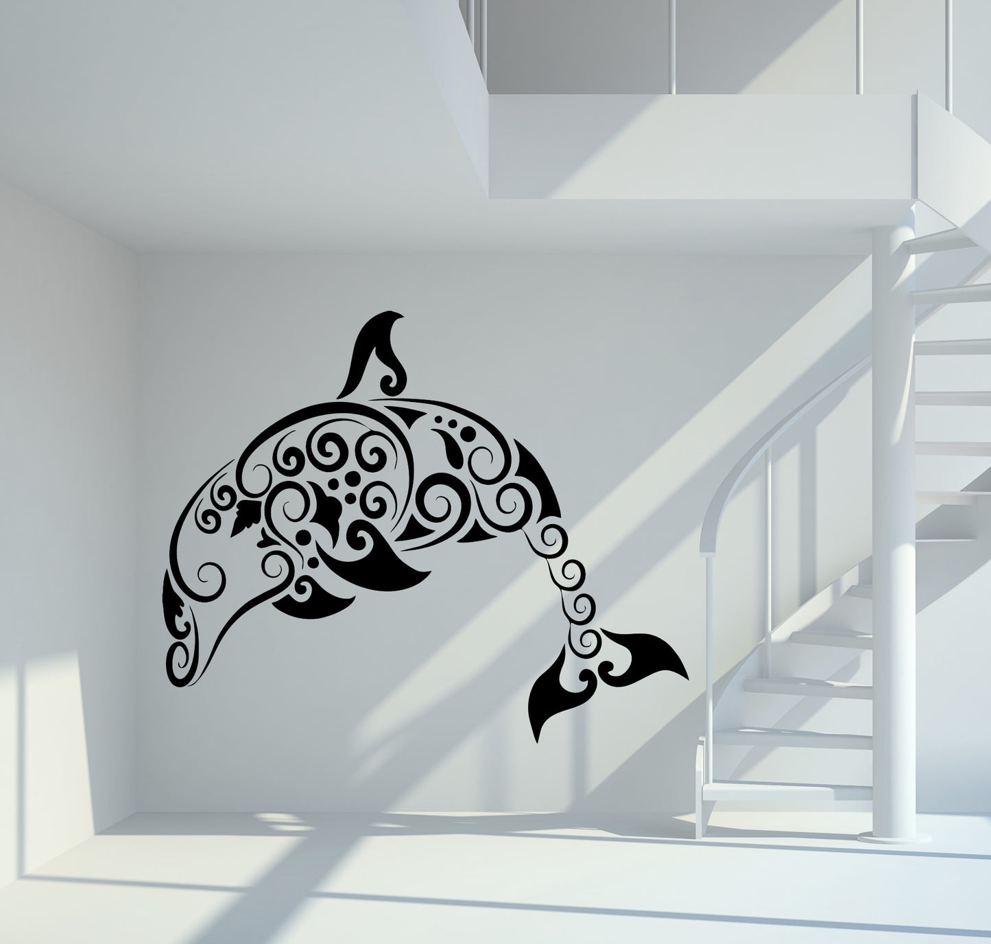 Wandtattoo Delfin Tribal