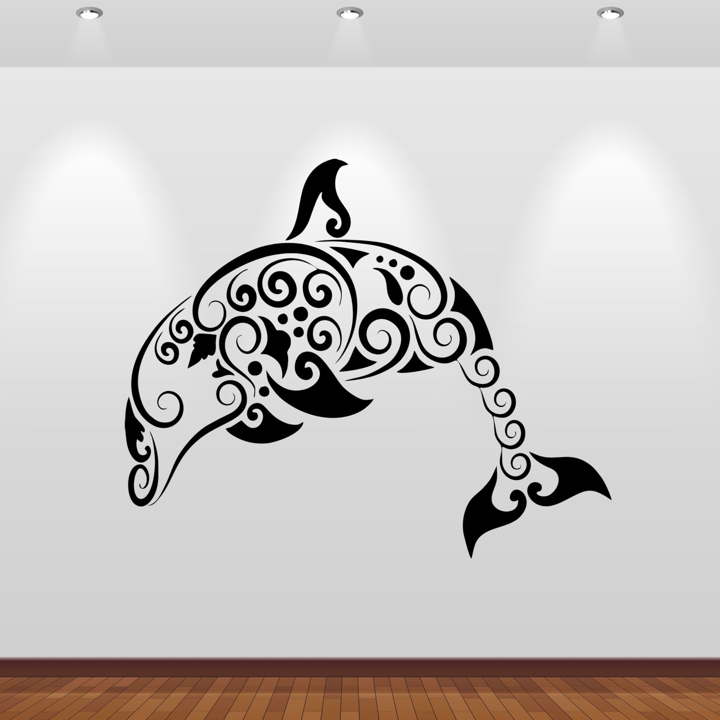 Wandtattoo Delfin Tribal