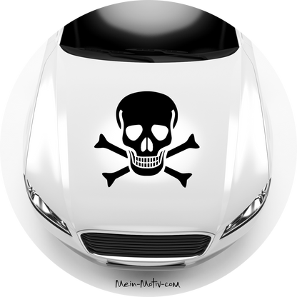 Autoaufkleber Pirat - Totenkopf