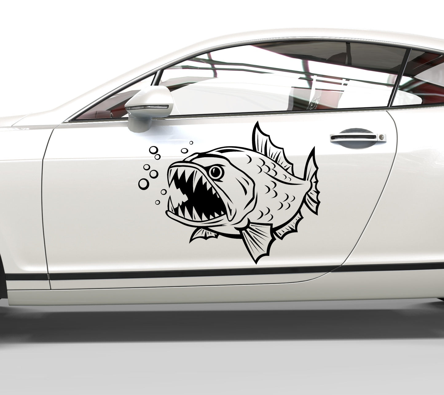 Autoaufkleber Piranha