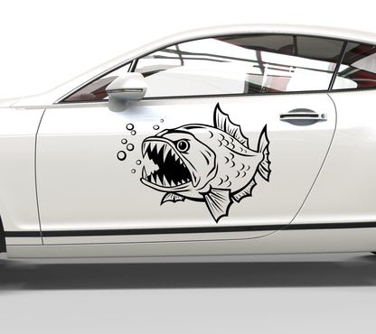 Autoaufkleber Piranha