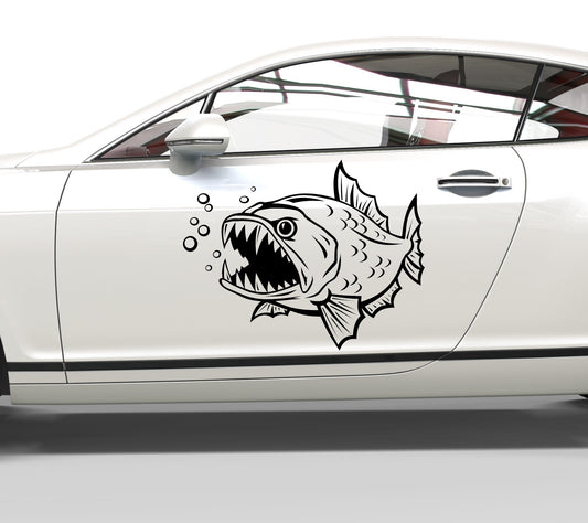 Autoaufkleber Piranha