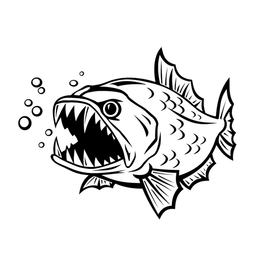 Autoaufkleber Piranha