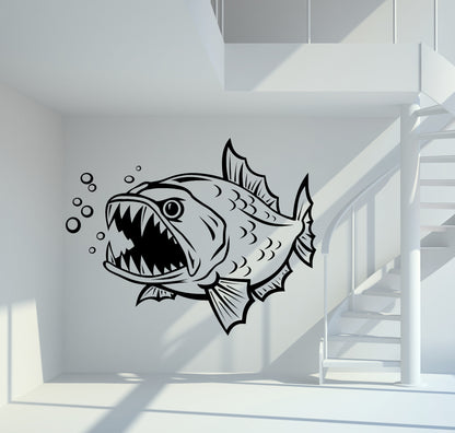 Wandtattoo Piranha